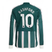 Manchester United Marcus Rashford #10 Udebanetrøje 2023-24 Langærmet